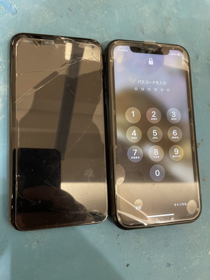 iPhone11(アイフォン)の液晶に縦線が！？
