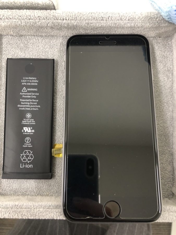 iPhone6Sバッテリー交換