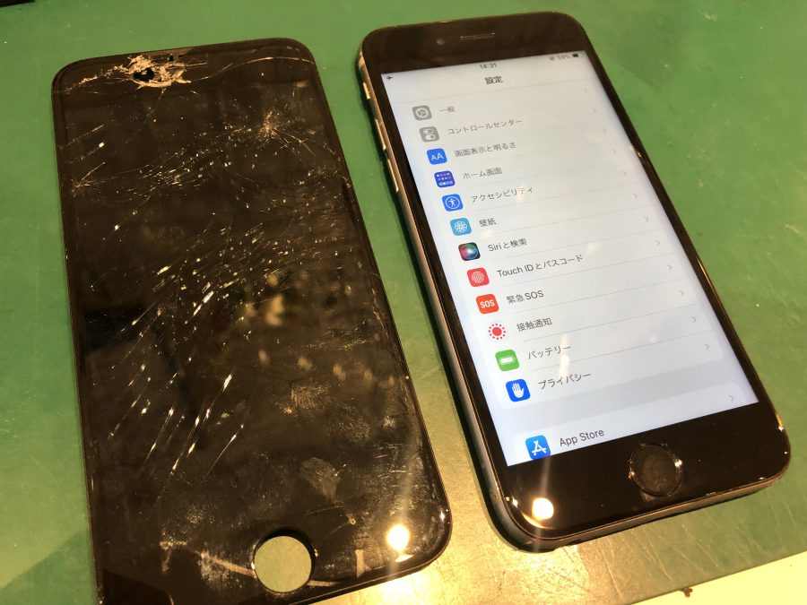 ★iPhone6sの液晶破損修理＆クリーニングを致しました（・∀・）！【スマホ修理工房西大島店】