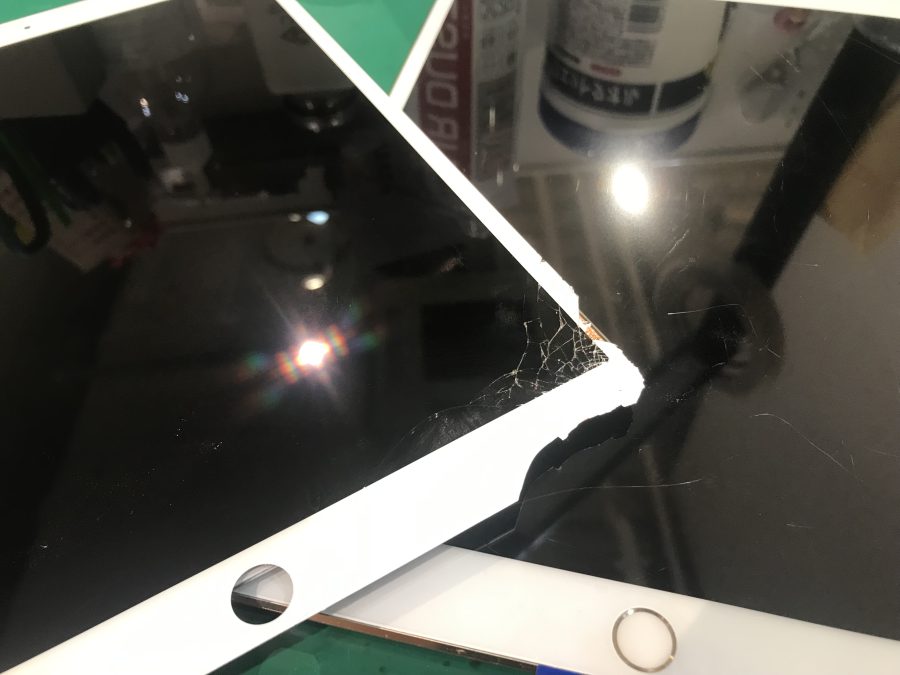 仕事中に落としてしまって、画面が割れてしまった！iPad pro10.5(アイパッド)の画面交換をしました！