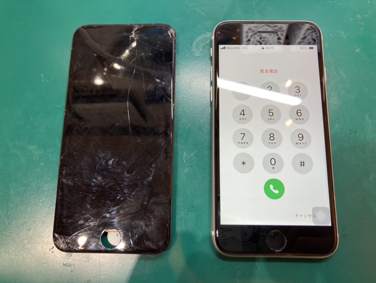 iPhoneSE2(アイフォン)の画面交換なら最短30分でお渡し出来ます！【スマホ修理工房新宿PePe店】
