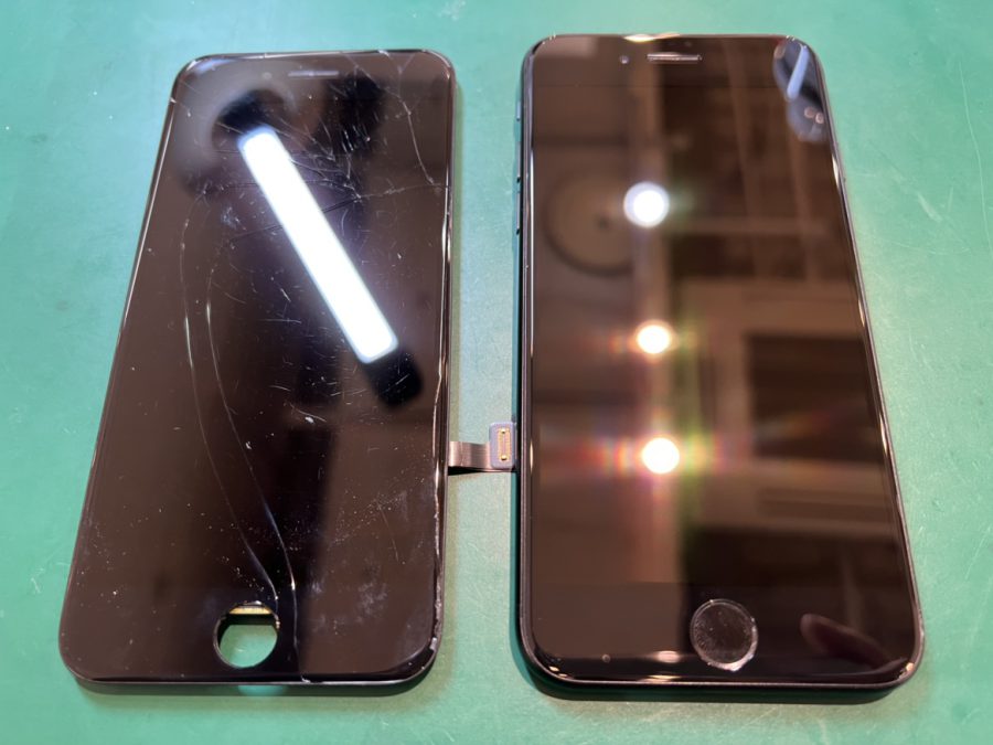 iPhoneSE2(アイフォン)の画面交換ならスマホ修理工房水戸オーパ店にお任せください！