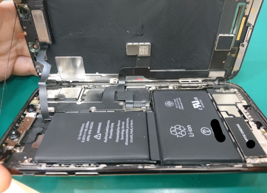 【画面+バッテリー交換修理】iPhoneX(アイフォンX)突然画面がつかなくなった【スマホ修理工房 テラスモール湘南店】