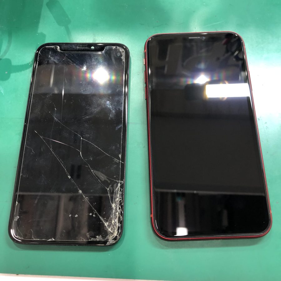 iPhoneXR(アイフォン)の画面割れ修理なら、データそのまま・即日修理の「スマホ修理工房　池袋P'パルコ本店」へ！