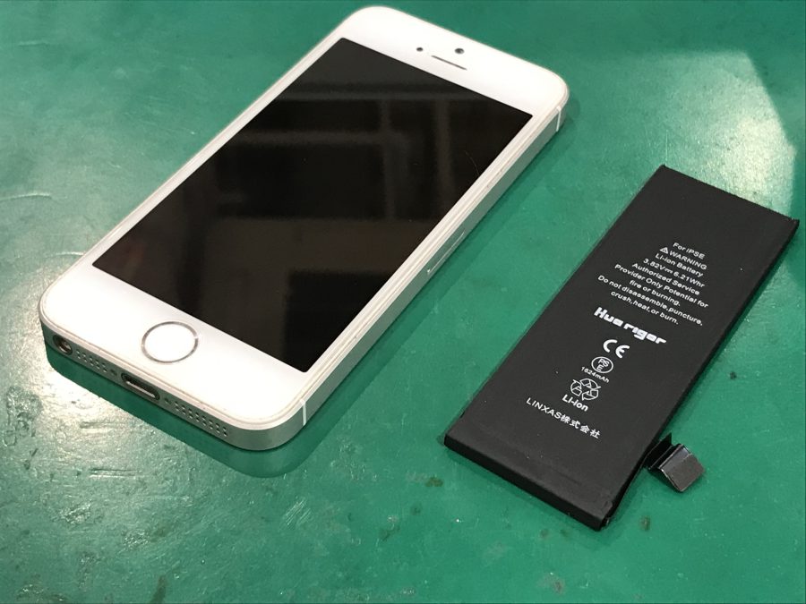 iPhoneSE(第1世代)(アイフォン)のバッテリー交換はスマホ修理工房水戸OPA店にお任せください！