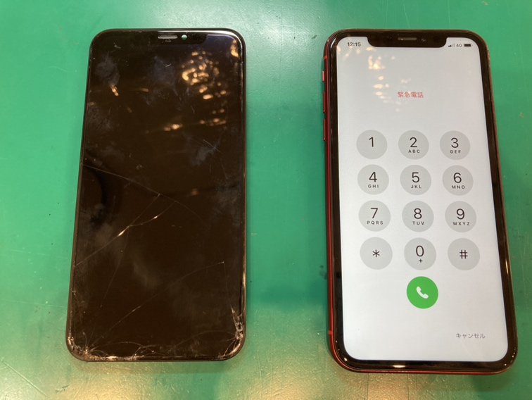 iPhoneXR(アイフォン)の画面交換ならデータそのまま、スピード修理のスマホ修理工房新宿PePe店へ！