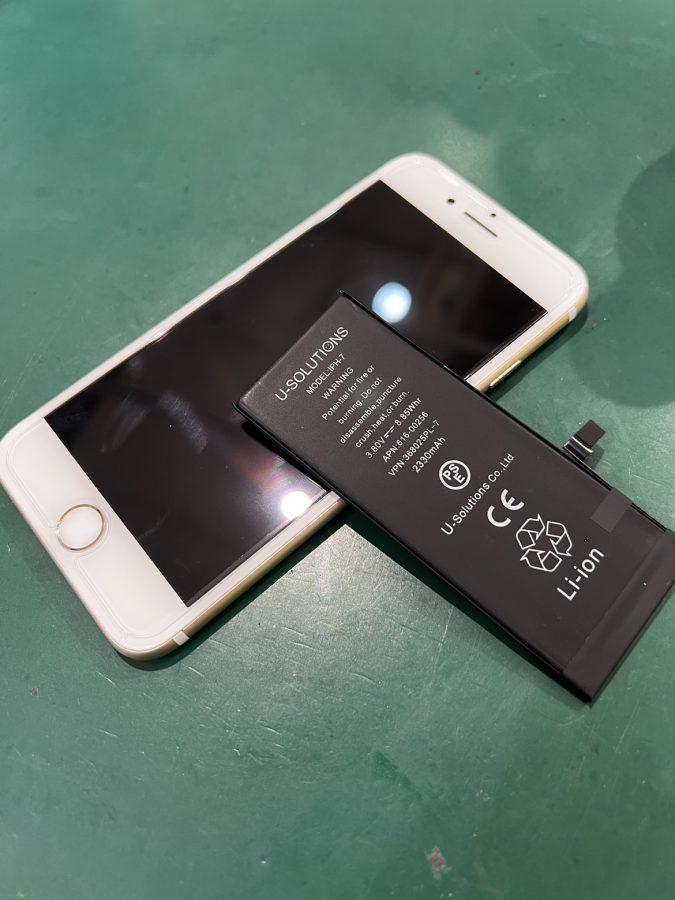iPhone7(アイフォン)のバッテリー交換修理を行いました！