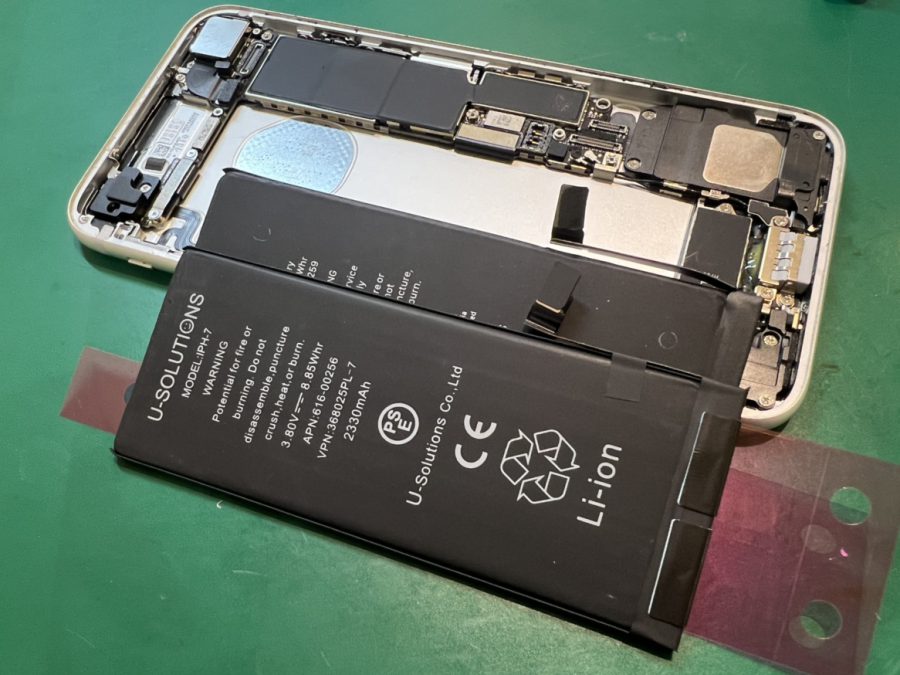 iPhone7(アイフォン)の電池交換ならスマホ修理工房水戸オーパ店にお任せください！