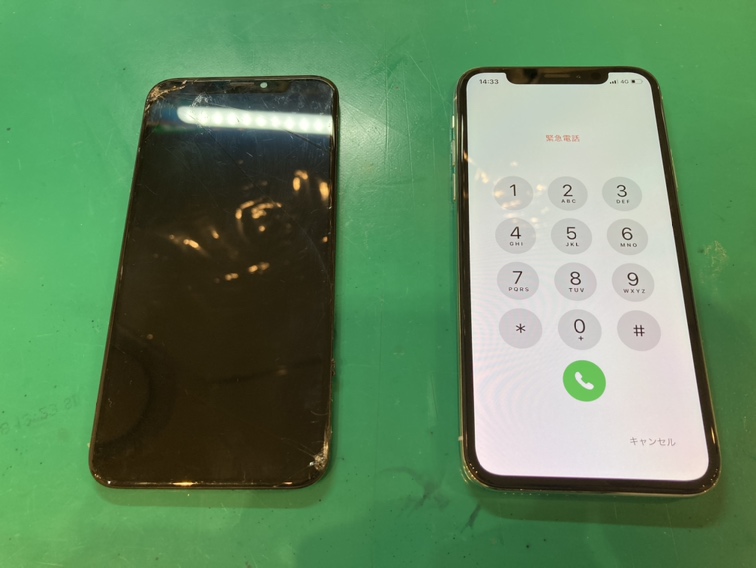 iPhoneXS(アイフォン)の画面が割れてしまったら、スマホ修理工房新宿PePe店にお任せ下さい！