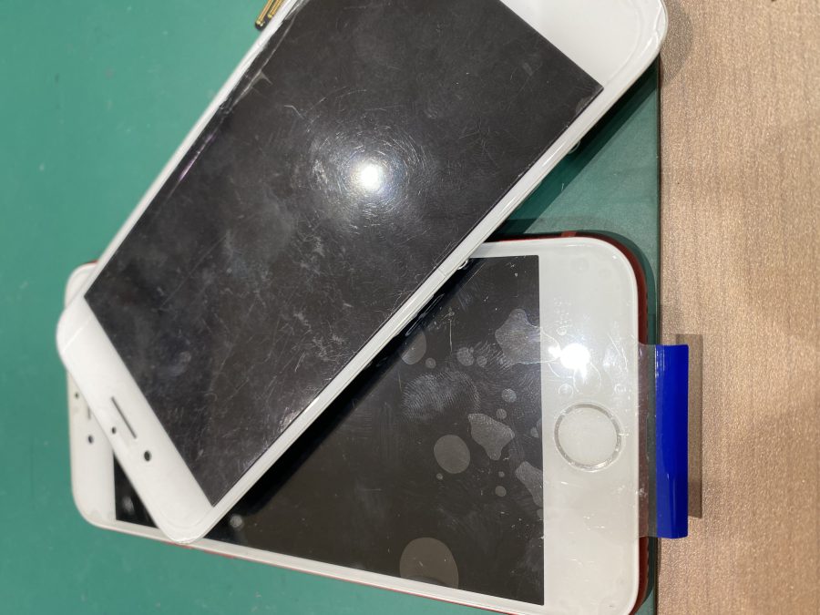 操作は出来ても危ないガラス割れ　iPhone7（アイフォンセブン）を即日修理!【スマホ修理工房　仙台PARCO２店】