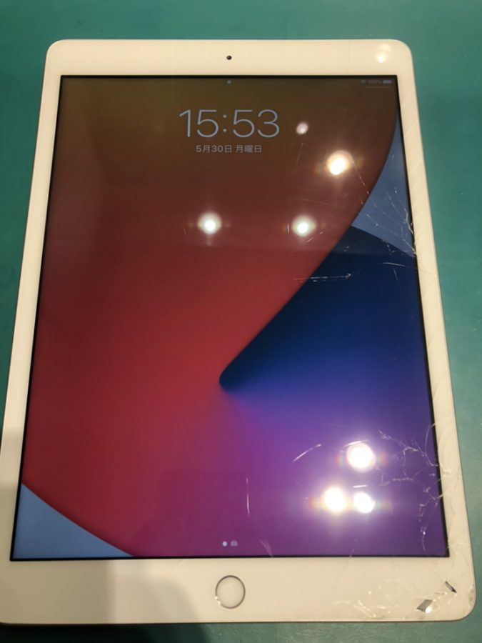 iPad(アイパッド)8の画面が割れてしまってもデータそのまま即日修理！スマホ修理工房イオンモール松本店にお任せください！
