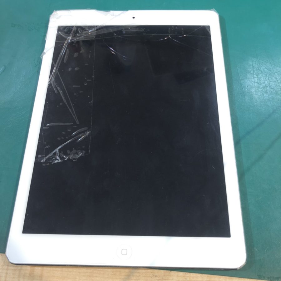 自己修理失敗のiPad Air(アイパッドエアー）画面修理！ガラス割れちゃったけど、無事修理できる？