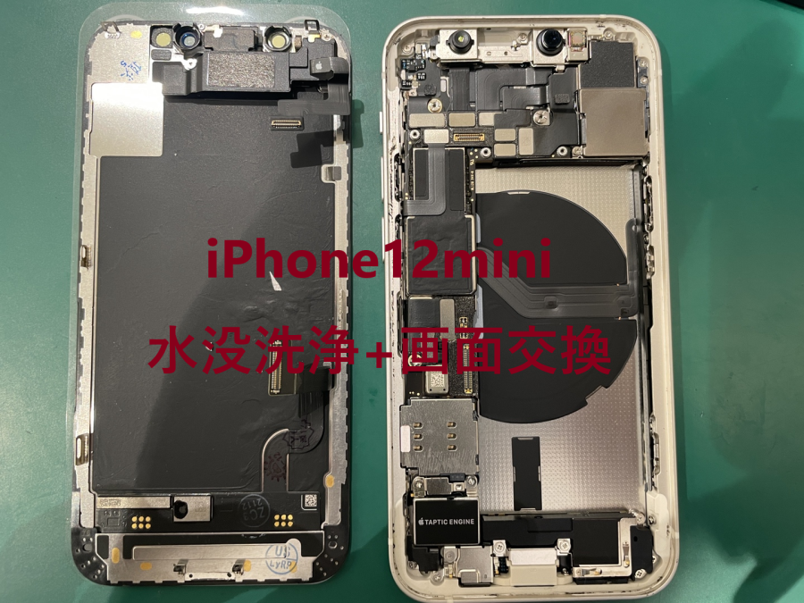 iPhone12mini(アイフォン)の水没修理！水たまりに落としてしまったら・・?【スマホ修理工房 横浜戸塚モディ店】