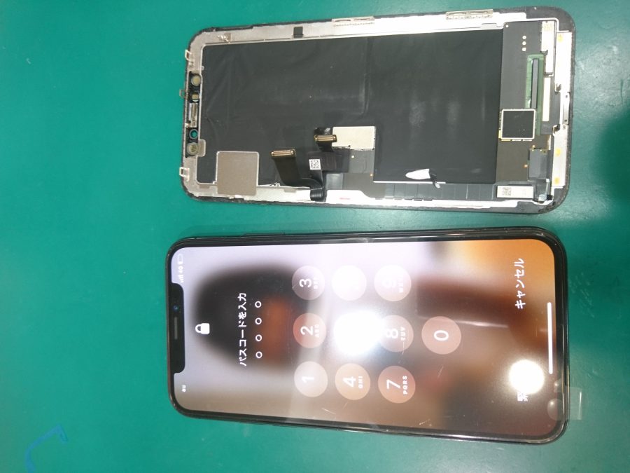 【画面交換修理】iPhoneX(アイフォンX)急に画面のタッチが反応しない
