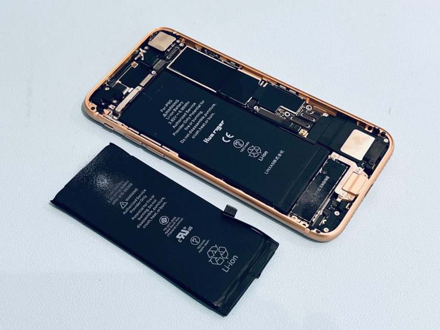 最大容量56％のiPhone8(アイフォン)のバッテリー交換修理はスマホ修理工房水戸オーパ店にお任せ！！