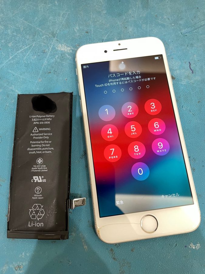 iPhone6(アイフォン)のバッテリー交換なら即日修理