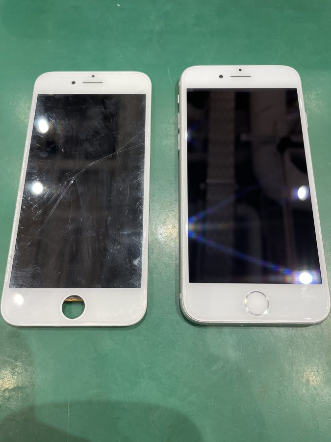 iPhone8(アイフォン8)のガラス割れ修理は、スマホ修理工房池袋P’パルコ店でデータそのまま即日修理が可能です！