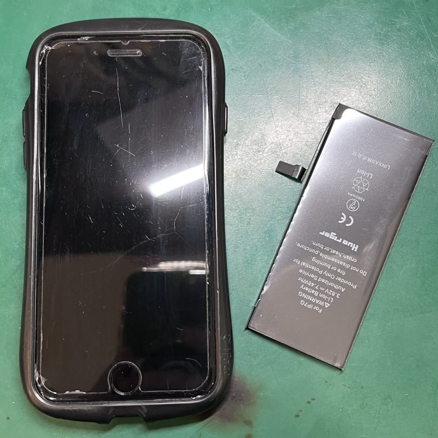 充電の減りが早いiPhone7（アイフォン）のバッテリー交換を行いました！