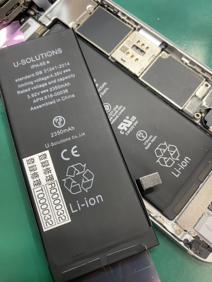 iPhone6S（アイフォン6S）のバッテリー交換は即日修理の【スマホ修理工房池袋P'パルコ店】まで！