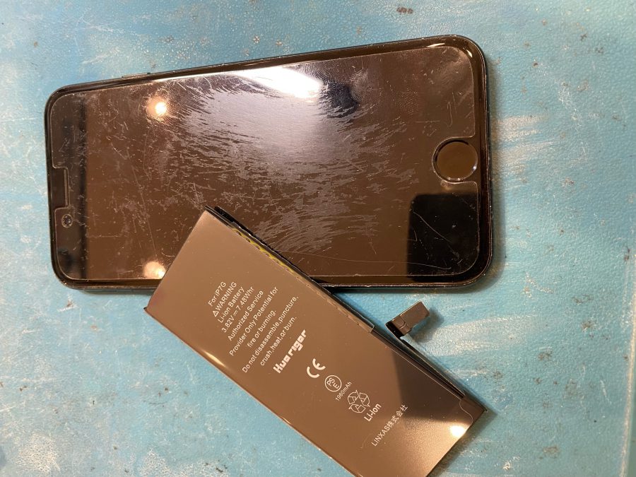 宮城県からお越しのお客様からiPhone７（アイフォン）バッテリー交換即日修理対応しました