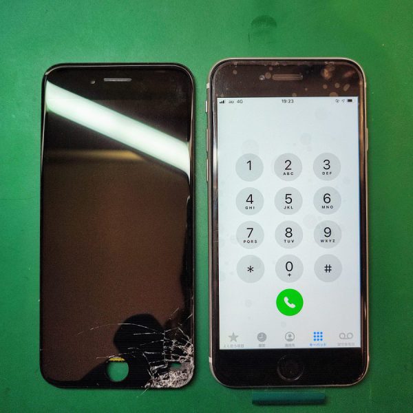 道路で落としてガラスが割れてしまったiPhone6s（アイフォン）もスマホ修理工房渋谷店で画面交換出来ます！