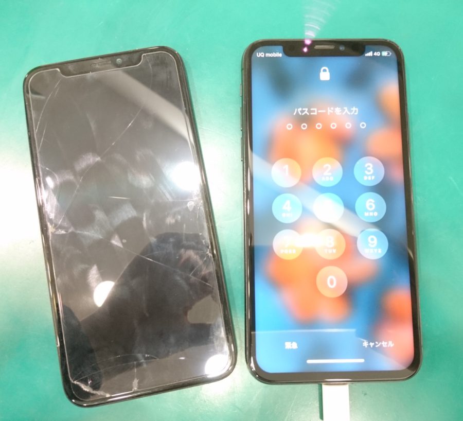 画面が突然映らないiPhoneXS(アイフォンテンエス)の画面交換修理でお持ち込みいただきました！