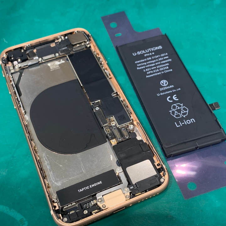 電源が急にはいらなくなってしまった故障もご対応可能です！iPhone8（アイフォン）バッテリー交換