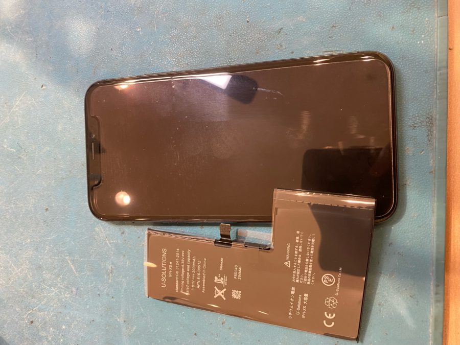 仙台市からお越しのお客様よりiPhoneXS(アイフォン)バッテリー即日修理を承りました!