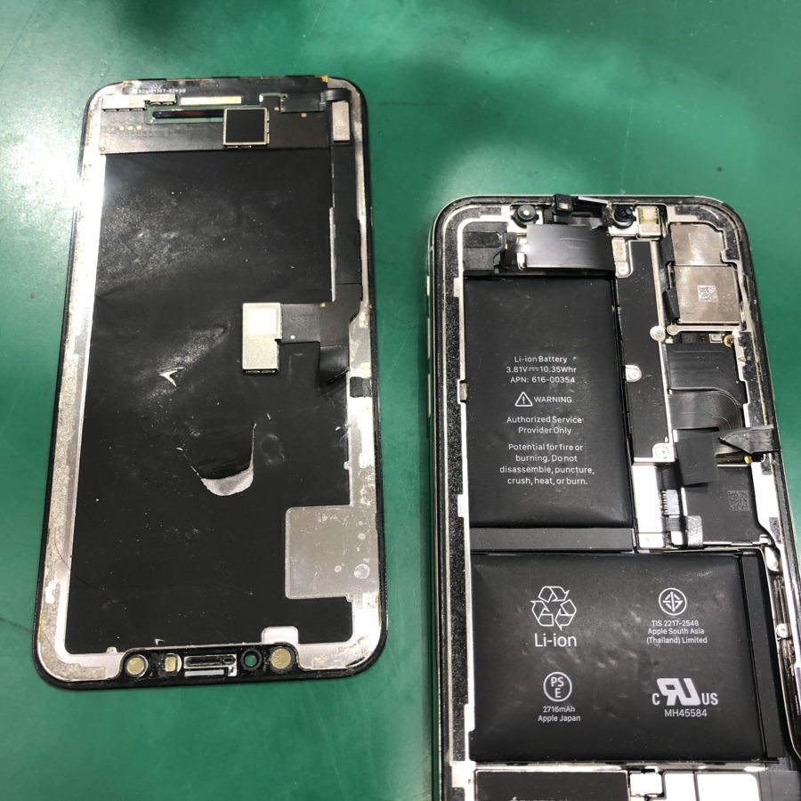 iPhoneX（アイフォンX）の画面が剥がれた？！そんな時は、「スマホ修理工房　池袋P’パルコ本店」へ！