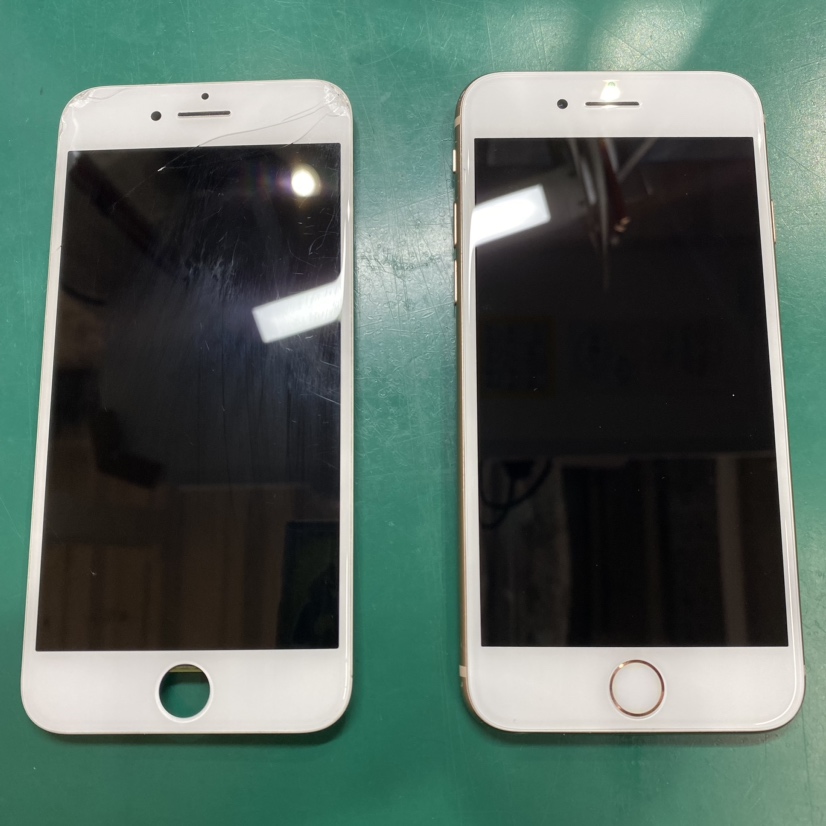 iPhone8(アイフォーン８)のガラス割れ、画面割れでも即日【スマホ修理工房池袋P‘パルコ店】へ！
