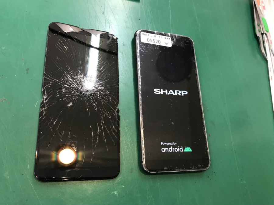 AQUOS sense3 basicの画面割れ当店なら即日対応！【スマホ修理工房和光駅前店】