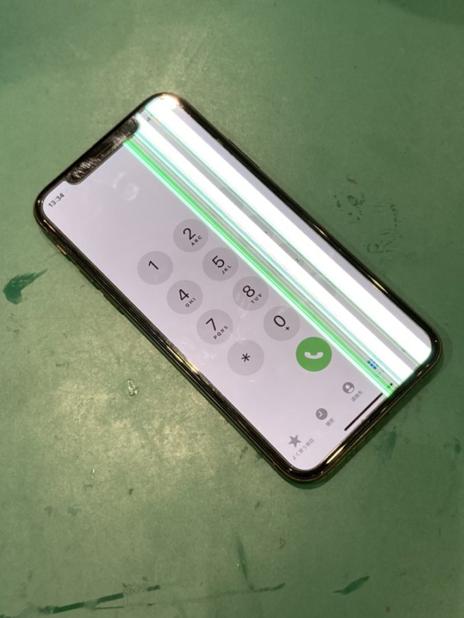 液晶不良のiPhoneXS(アイフォンテンエス)の修理を承りました！【スマホ修理工房仙台PARCO2店】