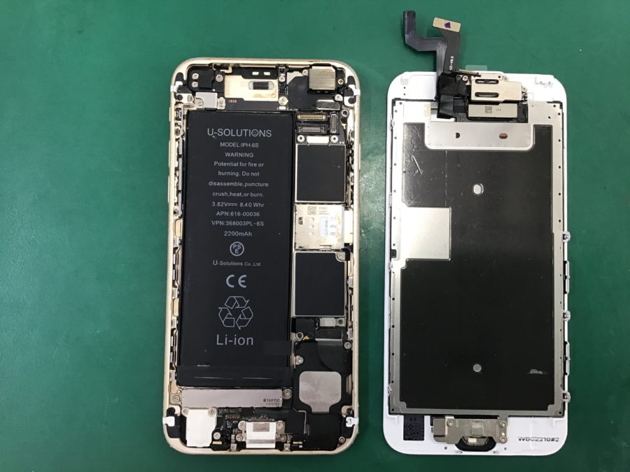 iPhone6sの液晶破損！最短即日・データそのままで修理対応可能です♪【スマホ修理工房王子店】