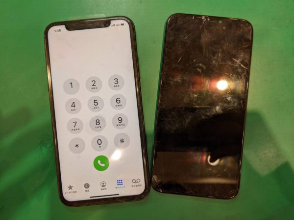 iPhoneXS（アイフォン）の画面修理ならデータそのまま、即日修理のスマホ修理工房渋谷店へ！