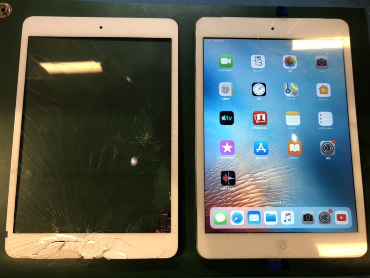 iPad mini2の画面がバキバキに…そんな時はデータそのままで即日修理のスマホ修理工房渋谷店へ！