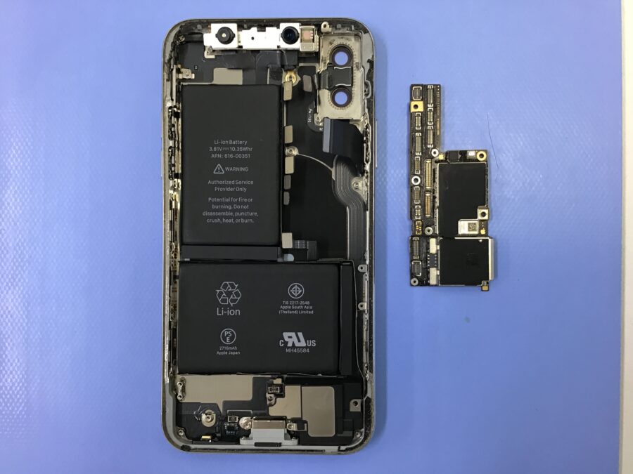 iPhoneXの水没修理！最短即日・データそのままで修理対応可能です♪【スマホ修理工房王子店】