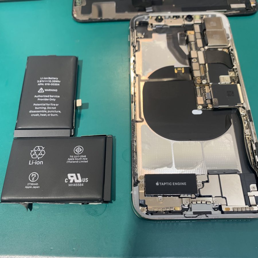 膨張バッテリーにご注意ください！バッテリーの寿命は約2年です！　iPhoneX（アイフォンテン）　バッテリー交換【iPhone修