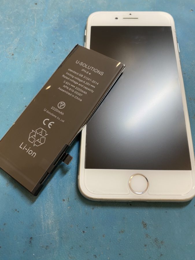 長年ご使用のiPhone8（アイフォンエイト）バッテリー交換を行いました。【スマホ修理工房仙台PARCO2店】