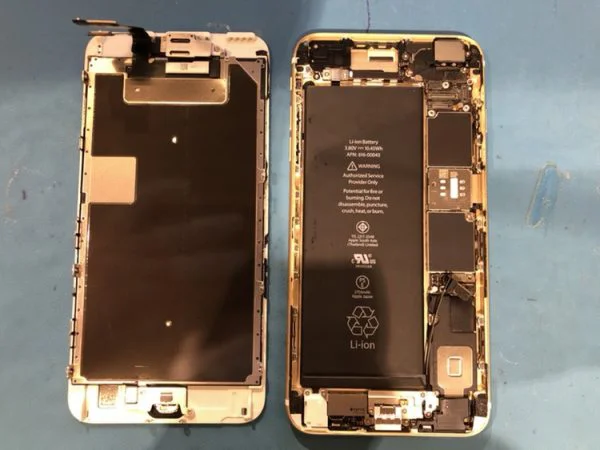 iPhone 6s Plus（アイフォン）のバッテリー交換がスマホ修理工房渋谷店なら、データ消去なしですぐにできちゃいます