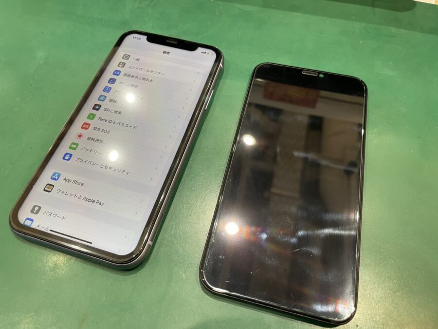 iPhone11(アイフォン11)の画面が映らない…そんな時は【スマホ修理工房池袋P‘パルコ店】へ！