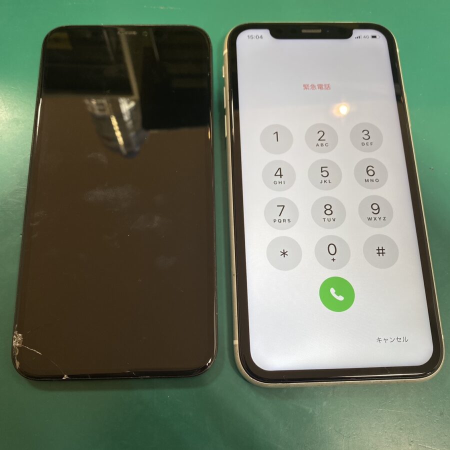 iPhoneXR(アイフォンXR)の画面交換修理を行いました！?【スマホ修理工房新宿ペペ店】