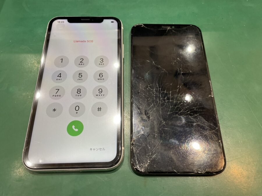 落としてしまって画面が映らないiPhone11の修理は、スマホ修理工房池袋P’パルコ店でなら即日対応が可能です！