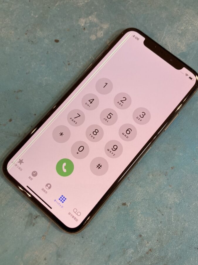 液晶不良のiPhoneX（アイフォンテン）の修理を承りました！【スマホ修理工房仙台PARCO2店】