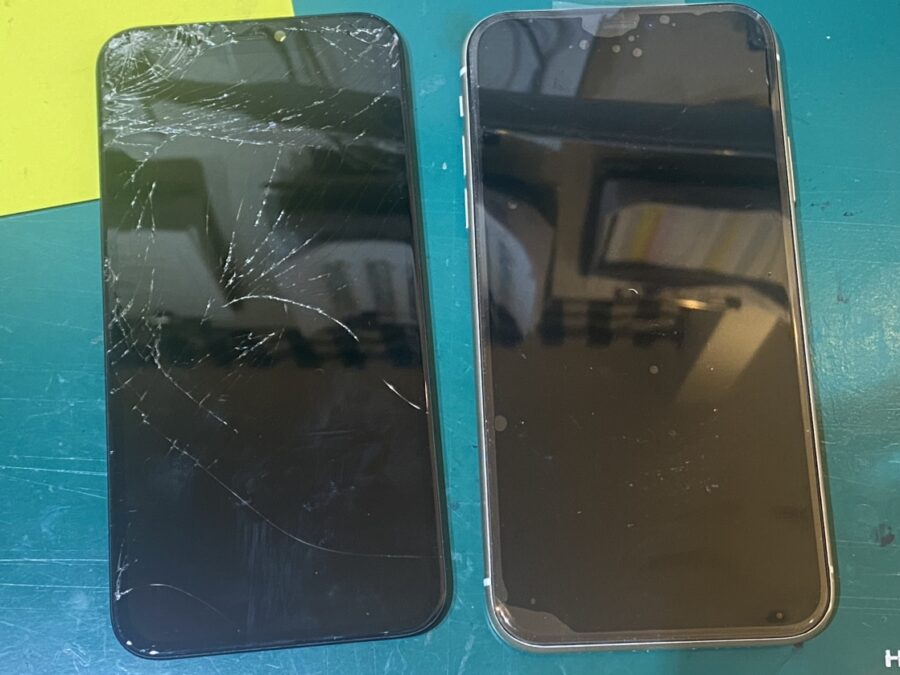 画面が割れてしまったiPhoneXR(アイフォンXR)の画面修理を行いました！【スマホ修理工房新宿ペペ店】