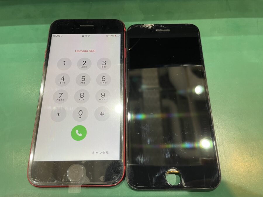 iPhoneSE3（アイフォン第3世代）のガラス割れ修理は、【スマホ修理工房池袋P’パルコ店】でお任せください！