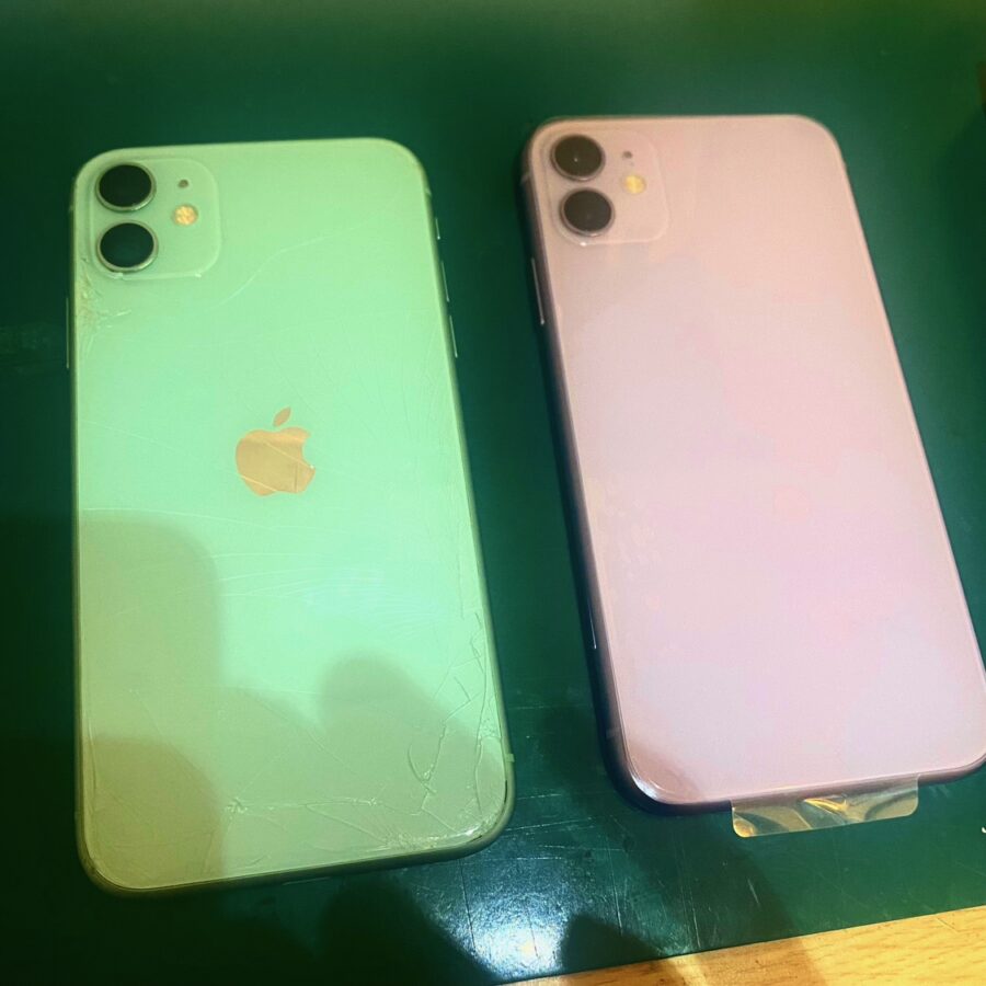 iPhone11(アイフォンイレブン)のバックパネルをカラーチェンジ！？バックパネル交換修理を行いました。【スマホ修理工房