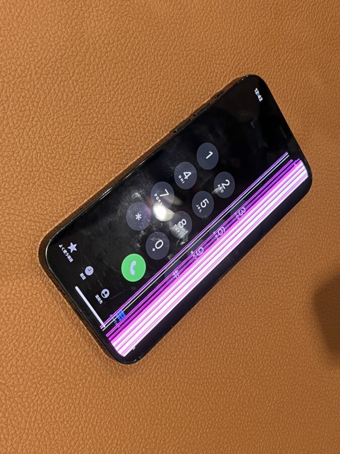 若林区から!落下させ正常に映像が表示されないiPhone12(アイフォントゥエルブ)修理を行いました!