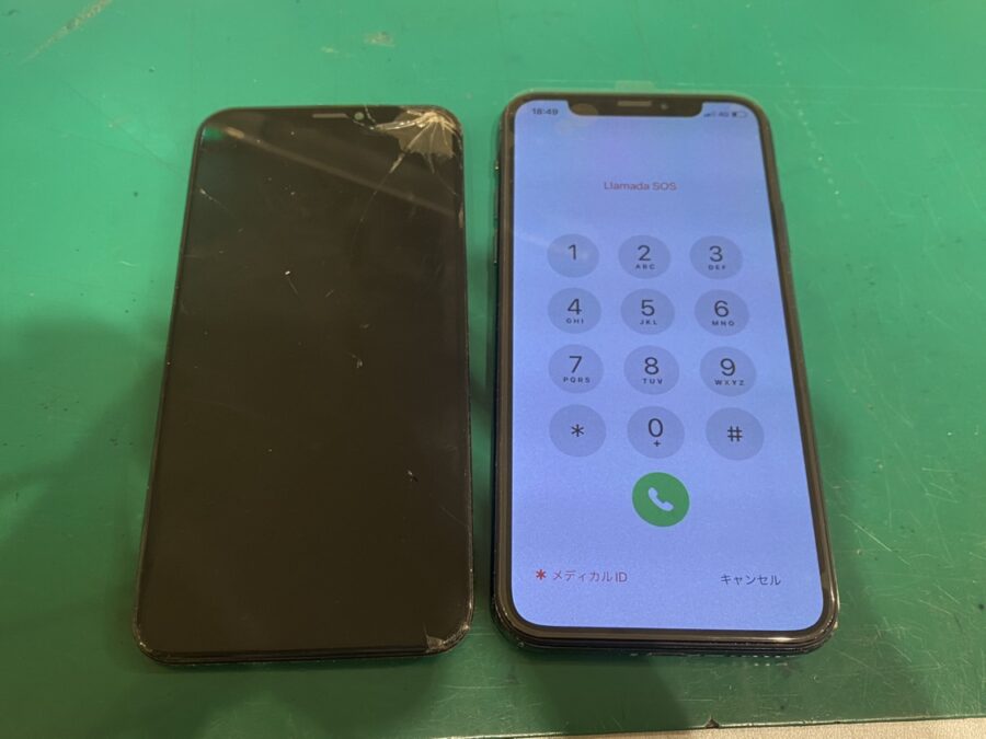 画面が点滅して操作できない！？iPhoneX（アイフォンテン）画面交換を行いました！【スマホ修理工房新宿PePe店】