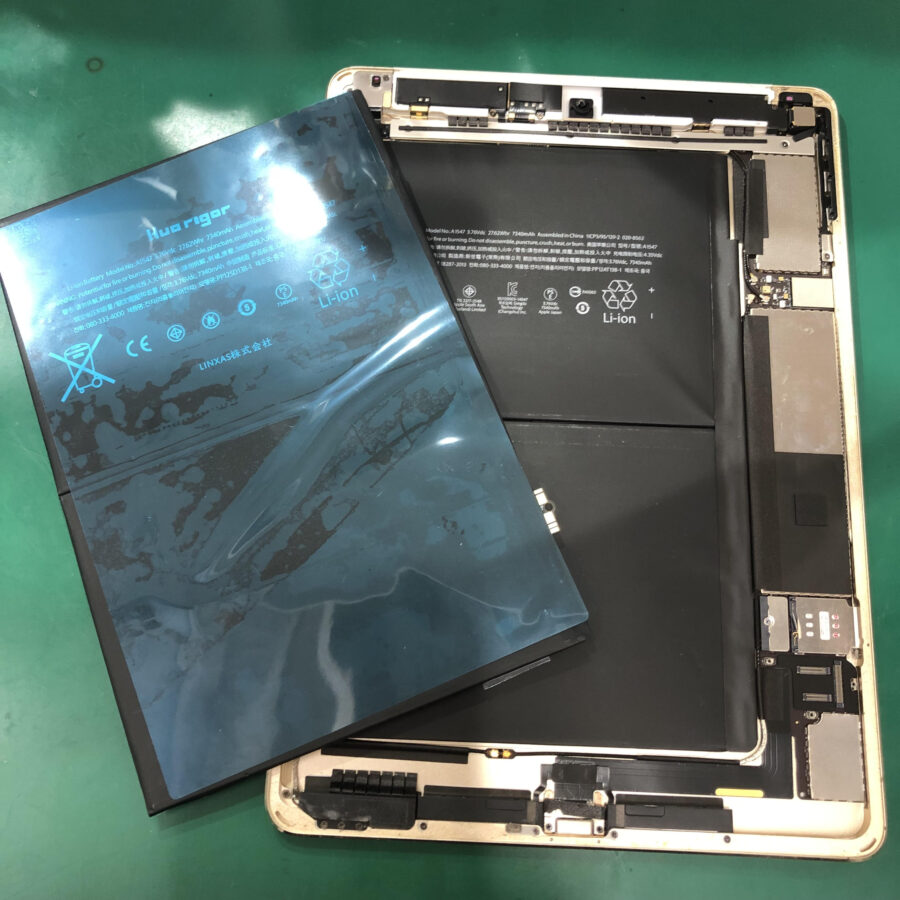 iPad Air 第2世代（アイパッドエアー2/A1566/A1567）のバッテリー交換を、最短即日・データそのままで修理対応