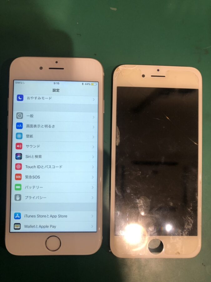 iPhone6ｓ（アイフォン）のひび割れ　直ぐに直せます！！【スマホ修理工房渋谷店】
